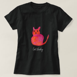 Pink cat funky cute kitty T-Shirt