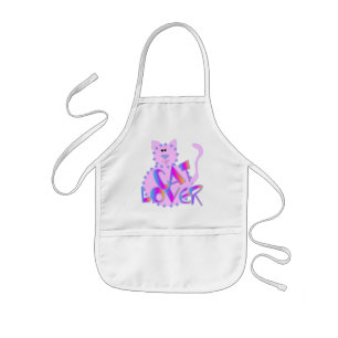 Pink Cat Lover Tshirts and Gifts Kids Apron