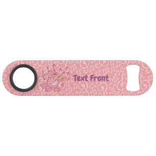 Pink Cat with Violin Speed Bottle Opener