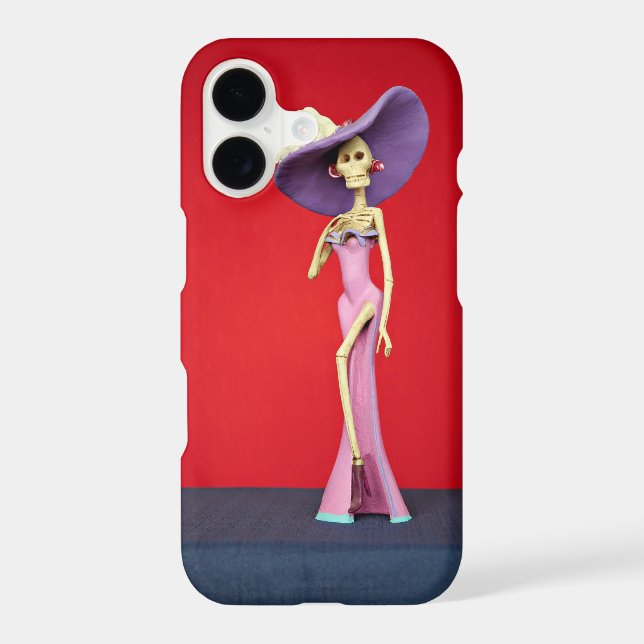 Pink Catrina Phone Case (Back)