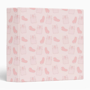 Pink Cats and Jellybeans Pattern Binder