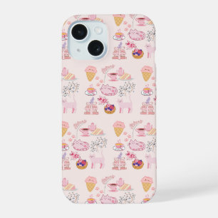 Pink Cats Coziness iPhone 15 Case