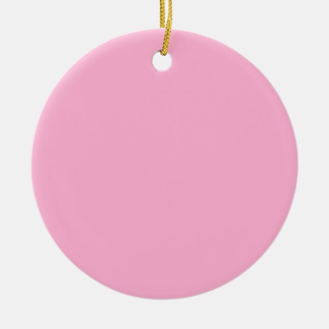 Pink Ceramic Ornament (Front)