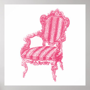 Pink Chair Poster