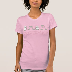 Pink Champagne BRIDESMAID Bridal Wedding Party Tee