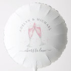 Pink Champagne "Cheers to Love" Personalized