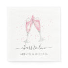 Pink Champagne "Cheers to Love" Personalized