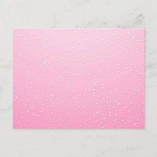 Pink Champagne with Tiny Bubbles Background Art Postcard