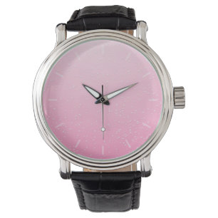 Pink Champagne with Tiny Bubbles Background Art Watch