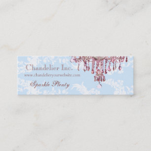 Pink Chandelier Business Card