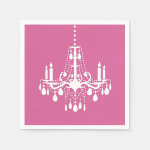 Pink Chandelier Napkin