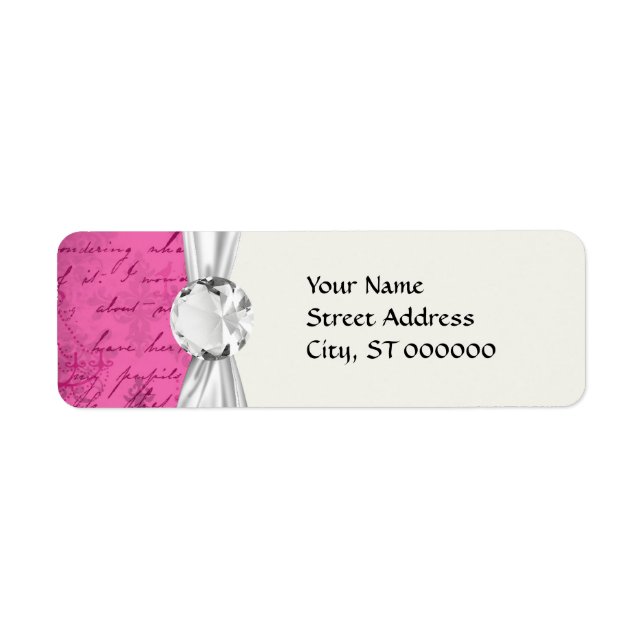 pink chandelier vintage writing background (Front)