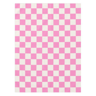Pink Check, Chequerboard Pattern, Chequered Tablecloth