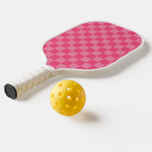 Pink Check Pickleball Paddle