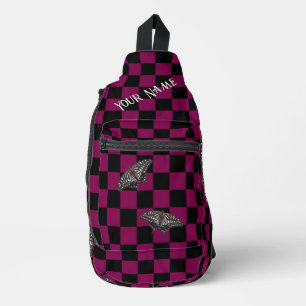 Pink Checkered Backpack HAMbyWG