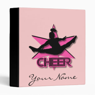 Pink cheerleader Avery binder