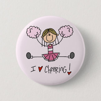Pink Cheerleader Tshirts and Gifts 2 Inch Round Button