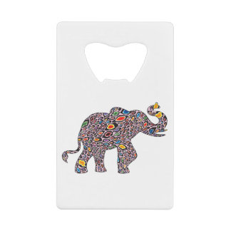 Pink-Cheetah-Elephant Credit Card Bottle Opener
