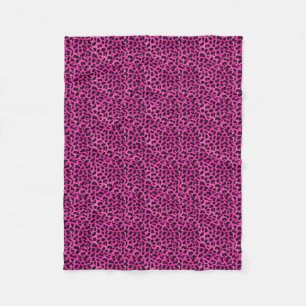 Pink Cheetah Fleece Blanket