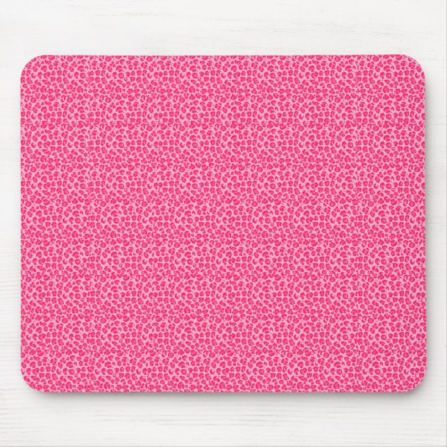Pink Cheetah Leopard Print  Mouse Pad (Front)