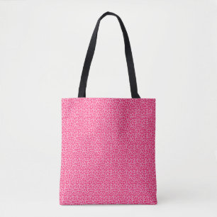  Pink Cheetah Leopard Print Tote Bag