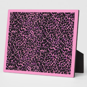 Pink Cheetah Pattern Plaque