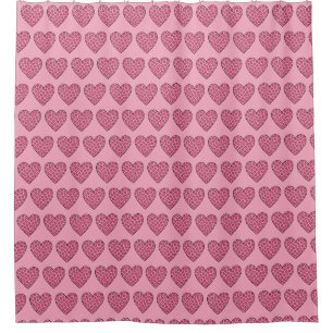 Pink Cheetah Print Hearts