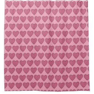 Pink Cheetah Print Hearts