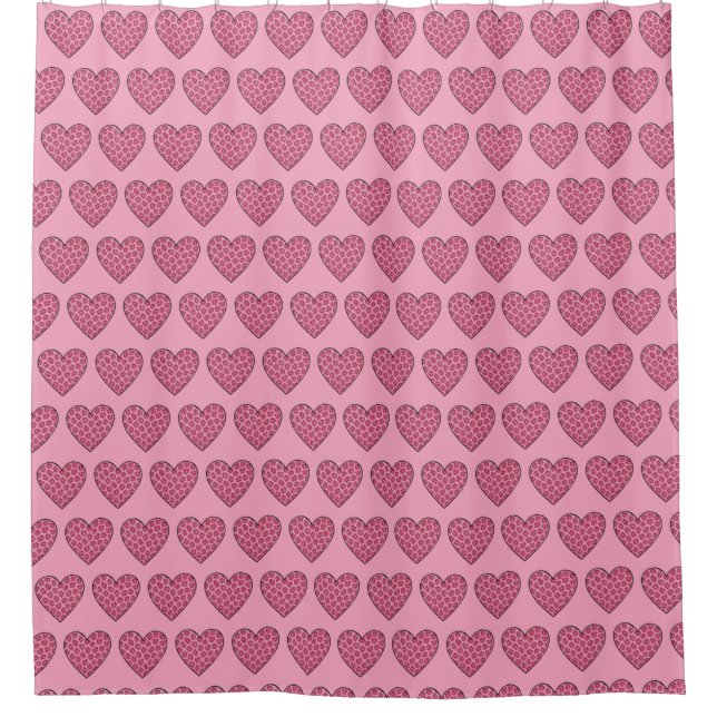 Pink Cheetah Print Hearts (Front)