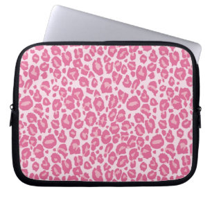 Pink Cheetah Print Laptop Sleeve