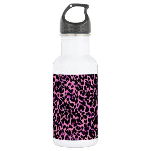 Pink Cheetah Stainless Steel Water Bottle