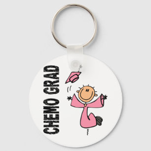 Pink CHEMO GRAD 1 (Breast Cancer) Keychain