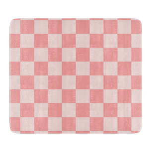 Pink Chequerboard Cutting Board