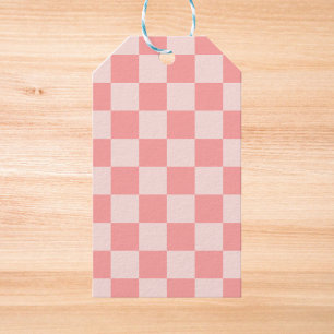 Pink Chequerboard Gift Tags