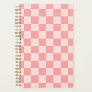 Pink Chequerboard Planner