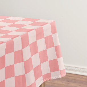 Pink Chequerboard Tablecloth