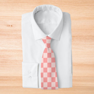 Pink Chequerboard Tie