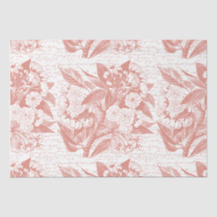 Pink Cherry blossom branch tissue paper