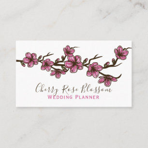Pink Cherry Blossom  Business Card