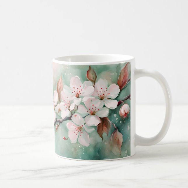 Pink Cherry Blossom Coffee Mug (Right)