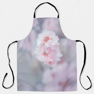 PINK CHERRY BLOSSOM IN CLOSE UP PHOTOGRAPHY APRON