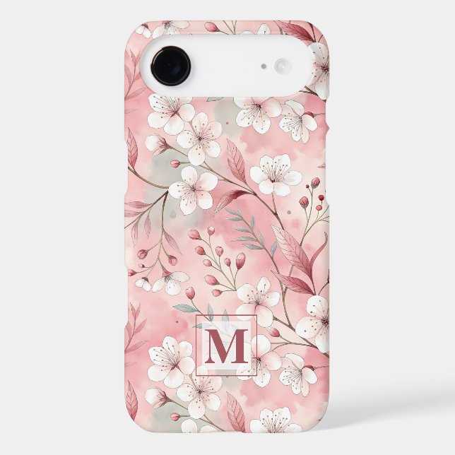 Pink cherry blossom monogram (Back)