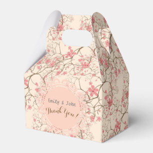 Pink Cherry Blossom Personalized Gable Box