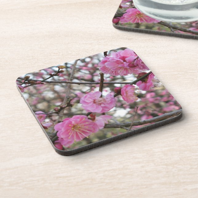 Pink Cherry Blossom / Sakura / サクラ（桜) Coaster (Left Side)