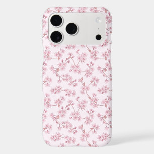 Pink Cherry Blossom Seamless Floral Pattern