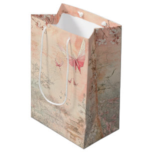 Pink Cherry Blossom Serenity Landscape  (3) Medium Gift Bag