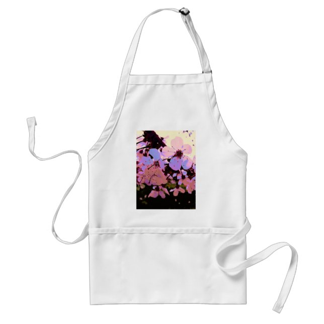 Pink Cherry Blossom Standard Apron (Front)