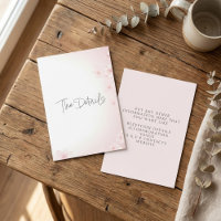 Pink Cherry Blossom The Details Enclosure Card