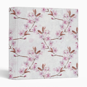 Pink Cherry Blossoms Binder