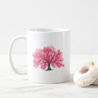 Pink Cherry Blossoms Tree Personalized Mug